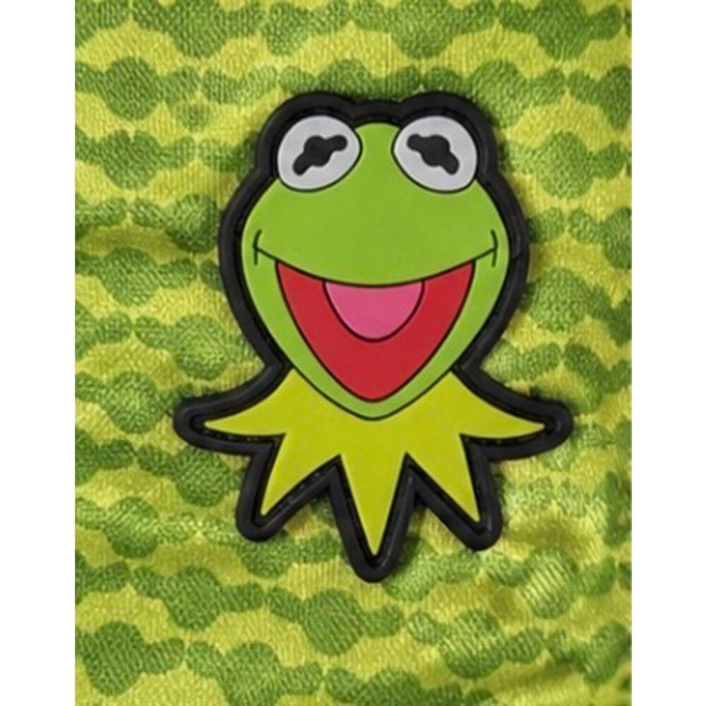 Disney Parks Kermit the Frog Backpack Muppets Green Disneyland Character Bag - Picture 4 of 7